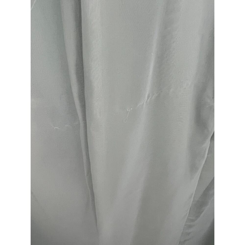 Vintage 70s Chiffon Beaded Maxi Dress Size‎ 4 Gray Green Ethereal - Picture 8 of 11